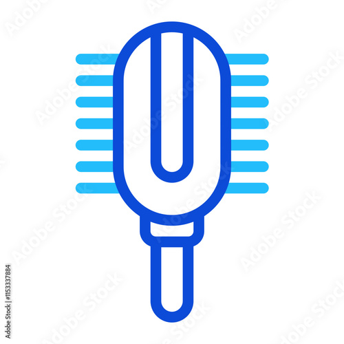 Hair Brush Duoline Icon