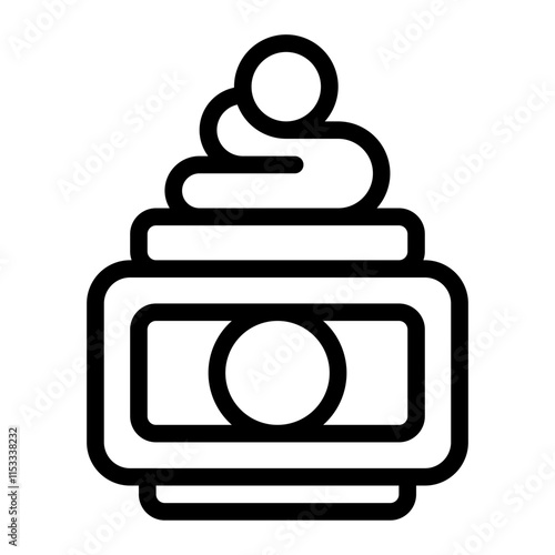 Hair Gel Line Icon