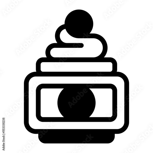 Hair Gel Glyph Icon