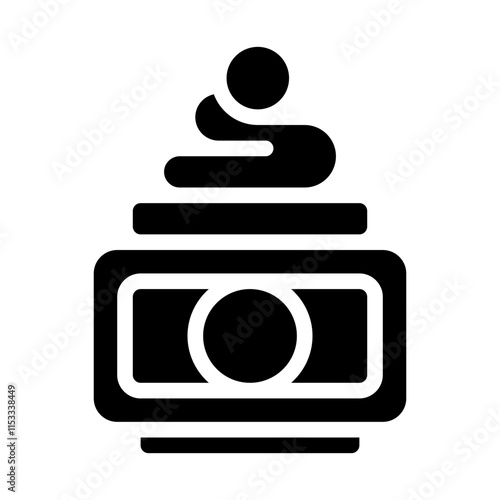 Hair Gel Solid Icon