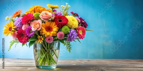 Wallpaper Mural Beautiful arrangement of colorful flowers in a vase , fresh flowers Torontodigital.ca