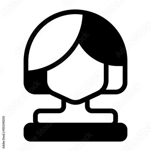 Hair Styling Glyph Icon