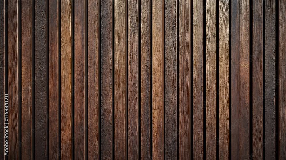 The seamless pattern of brown hardwood acoustic panels on a wall The seamless pattern of brown hardwood acoustic panels on a wall