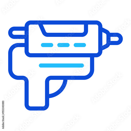 Hot Glue Gun Duoline Icon