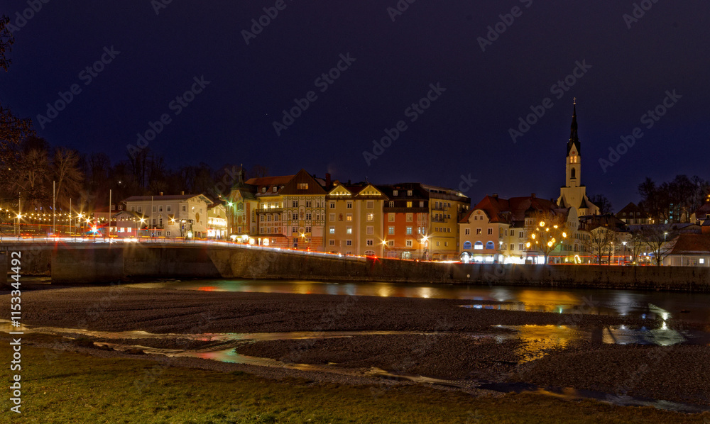 Fototapeta premium Bad Tölz am Abend