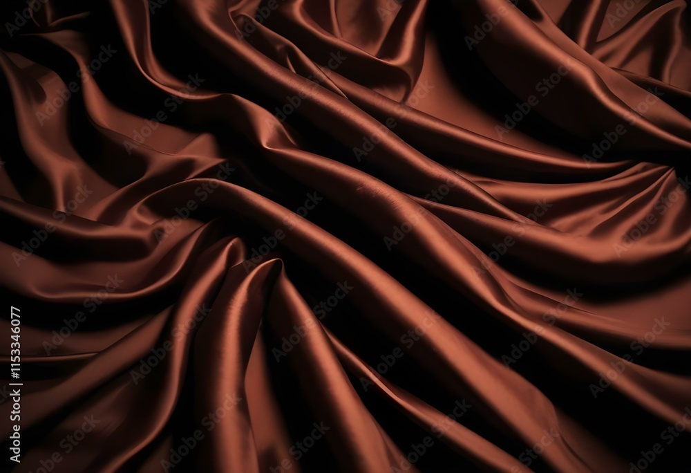 Fototapeta premium Elegant Black and Burgundy Satin Background Luxurious Silky Drapery with Shimmer