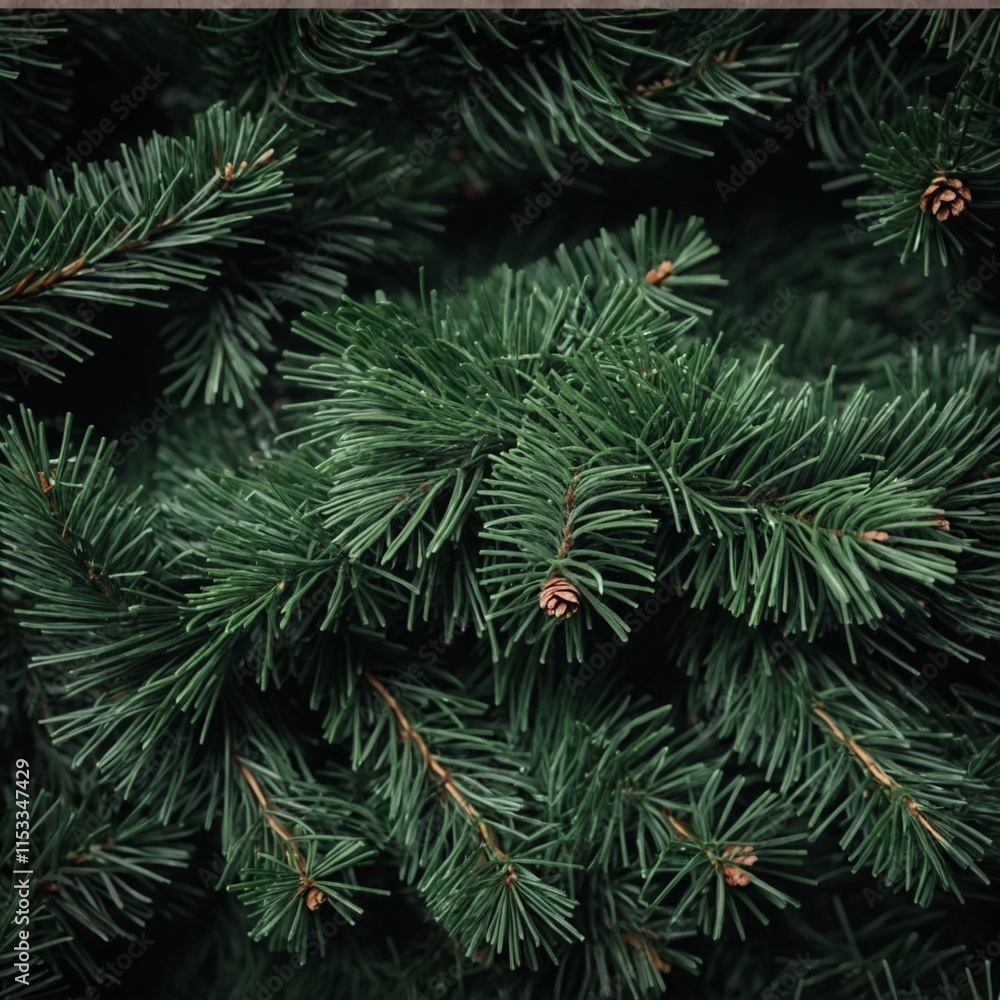 Banner with Dense green pine foliage texture, dark moody fir tree branches background. Evergreen needles, seasonal holiday, Xmas, Noel, Christmas concept backdrop. Banner with Dense green pine foliage texture, dark moody fir tree branches background. Evergreen needles, seasonal holiday, Xmas, Noel, Christmas concept backdrop.