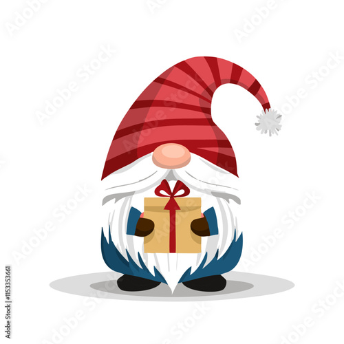 Gnome  and new year gift