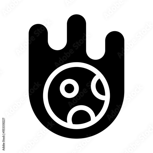 Meteoroid Solid Icon