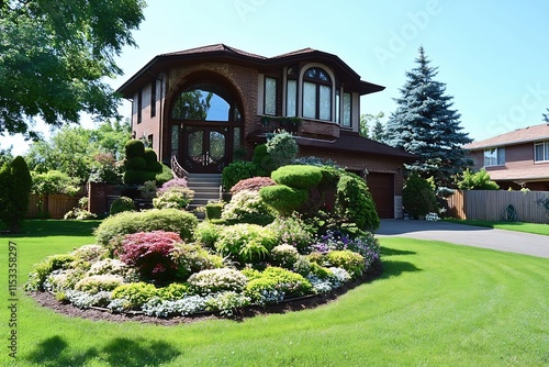 Luxury Home with Exquisite Landscaping photo