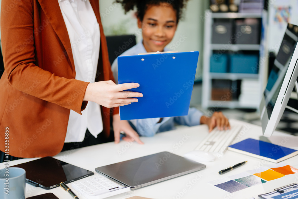 Business team meeting. professional investor working new start up project. Finance task. with smart phone Business team meeting. professional investor working new start up project. Finance task. with smart phone