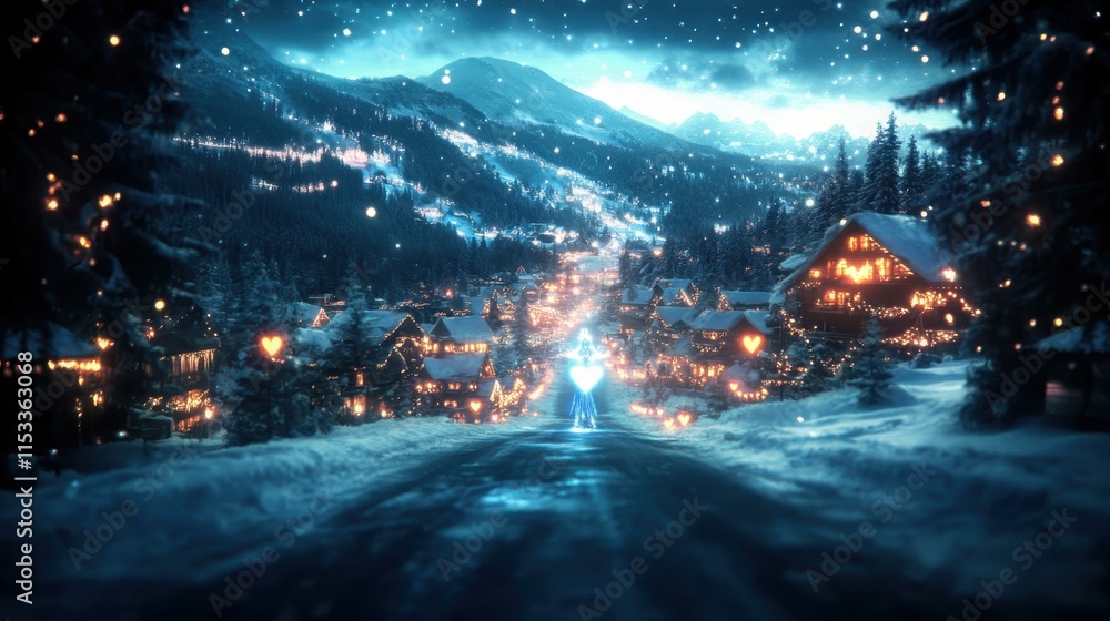 Whimsical fairy tale scenes The Snow Queen freezing hearts Whimsical fairy tale scenes The Snow Queen freezing hearts