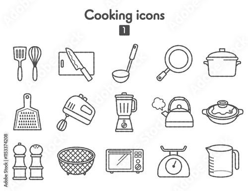 料理器具のアイコン集

