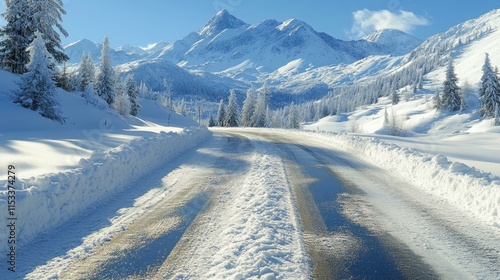 Adventurous road trips in a blanket of snow photo