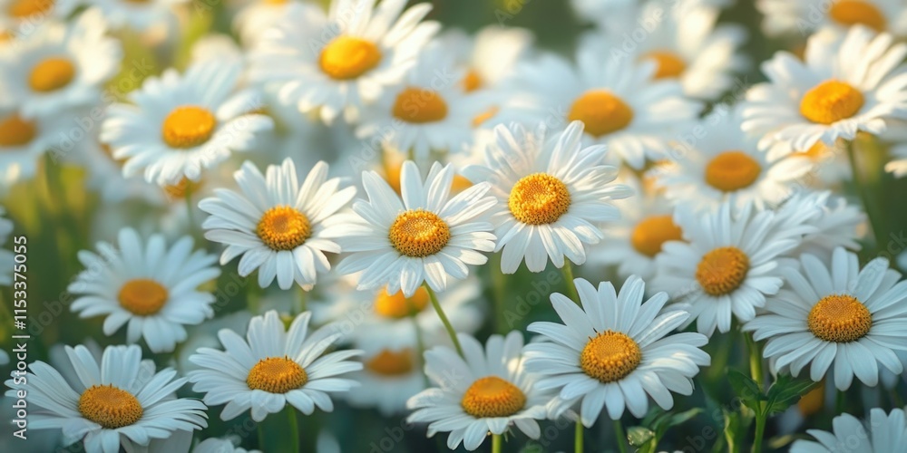 Bright Yellow Daisy Field Bright Yellow Daisy Field