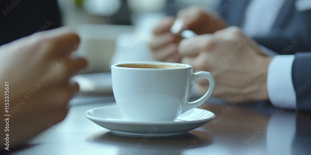 Business meeting with coffee Business meeting with coffee
