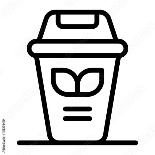 Recycle Bin Line Icon