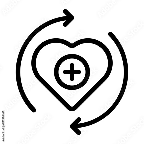 Regeneration Line Icon