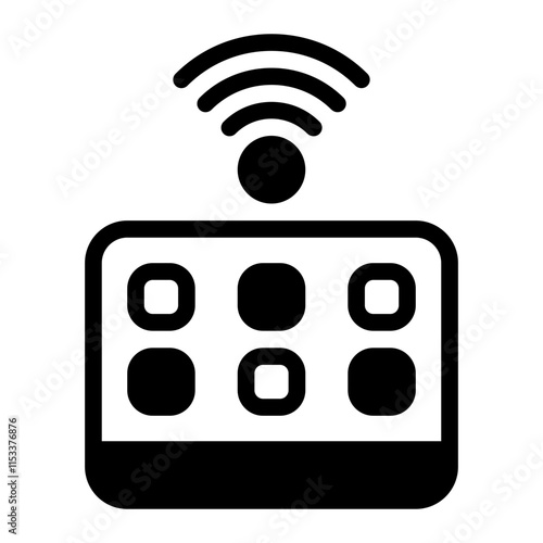 Remote Control Glyph Icon