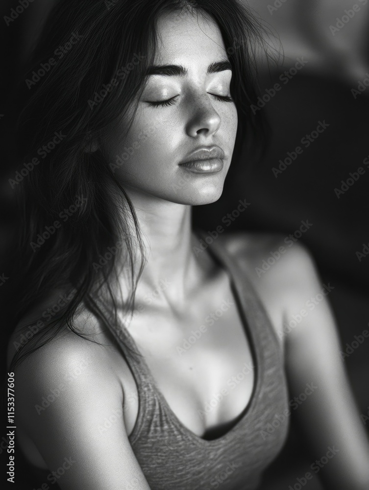 Naklejka premium Meditative Yoga Pose