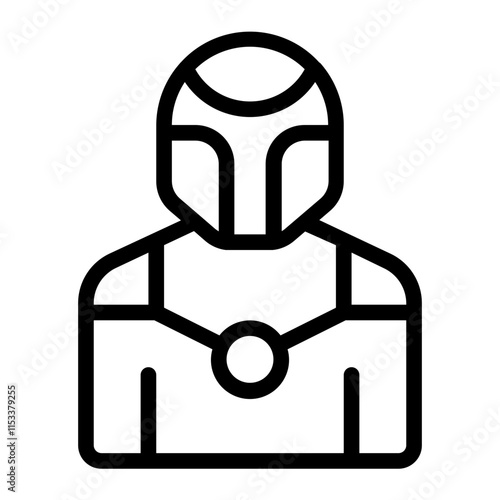 Fotografie Robot Line Icon
