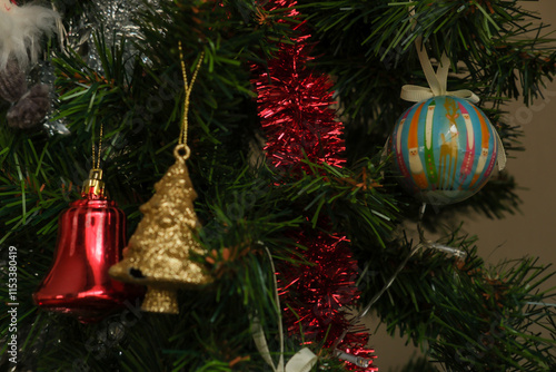 Christmas tree with ormanents