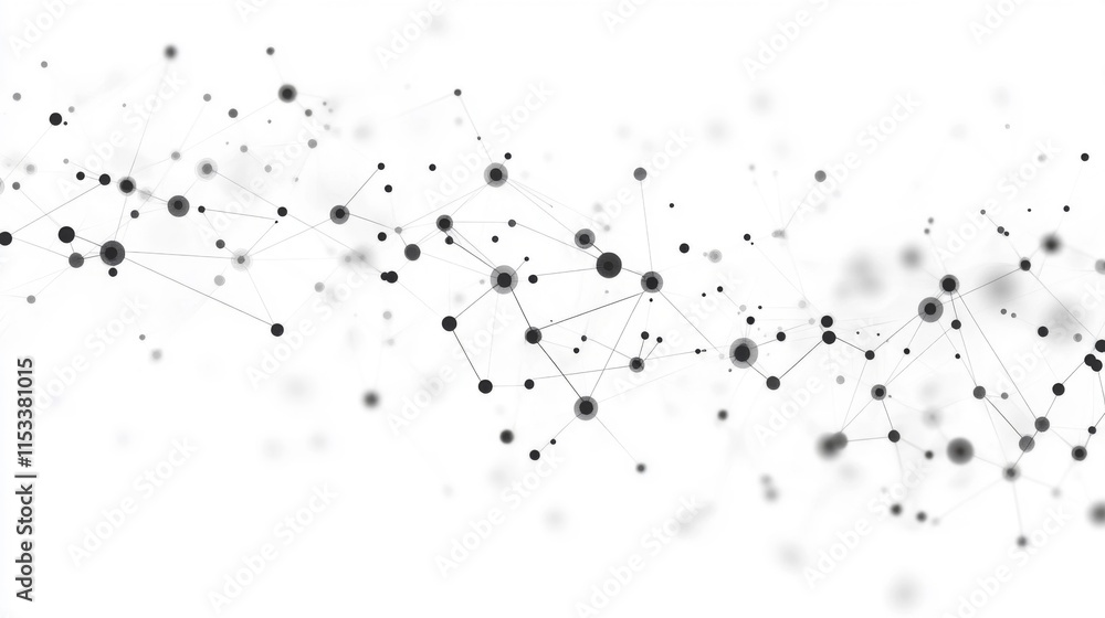 Abstract Network Nodes Connected By Lines Abstract Network Nodes Connected By Lines