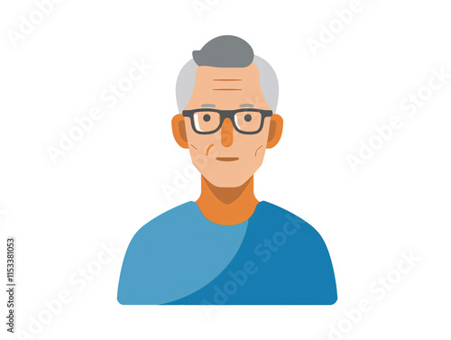 a man with glasses and a blue shirt