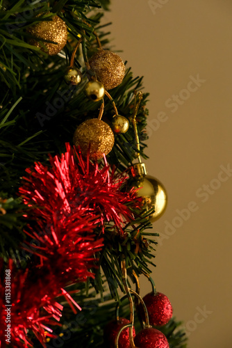 Christmas tree with ormanents