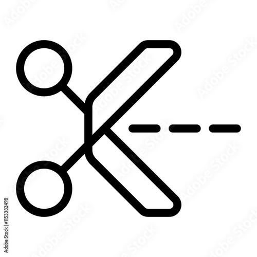 Scissor Line Icon
