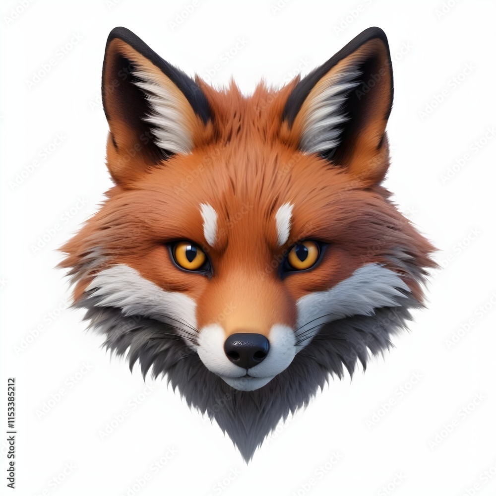Fototapeta premium red fox isolated on white