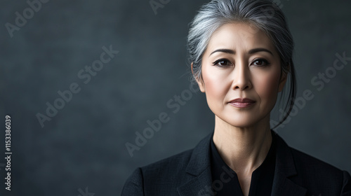 A Confident 50-Year-Old Asian Businesswoman photo