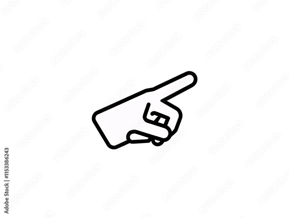 a black and white drawing of a hand pointing a black and white drawing of a hand pointing
