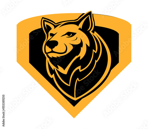 simple bear head logo design