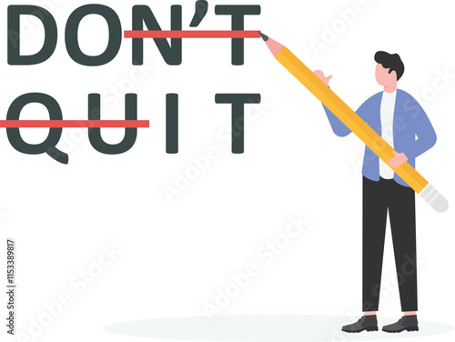 Motivation or inspiration that you can do it, courage or ambition to be success, self confidence to overcome challenge and solve problem concept,
