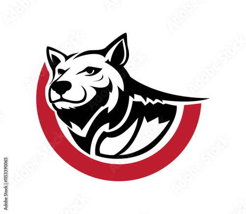 simple bear head vector logo design