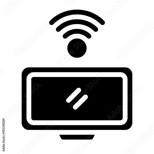 Smart Tv Solid Icon