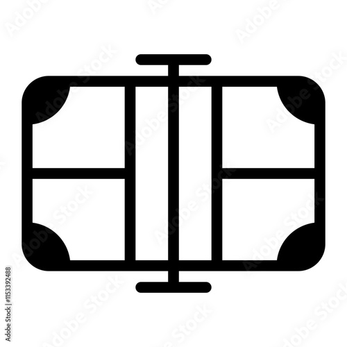Sport Court Glyph Icon