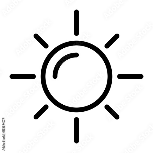 Sun Line Icon