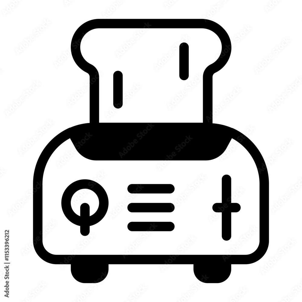 Toaster Glyph Icon Toaster Glyph Icon