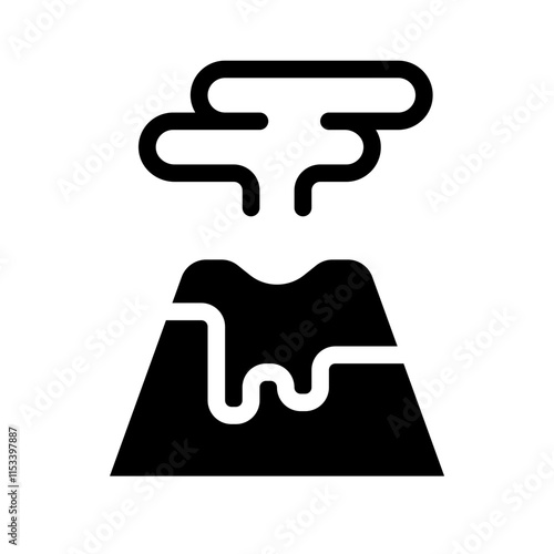 Volcano Solid Icon