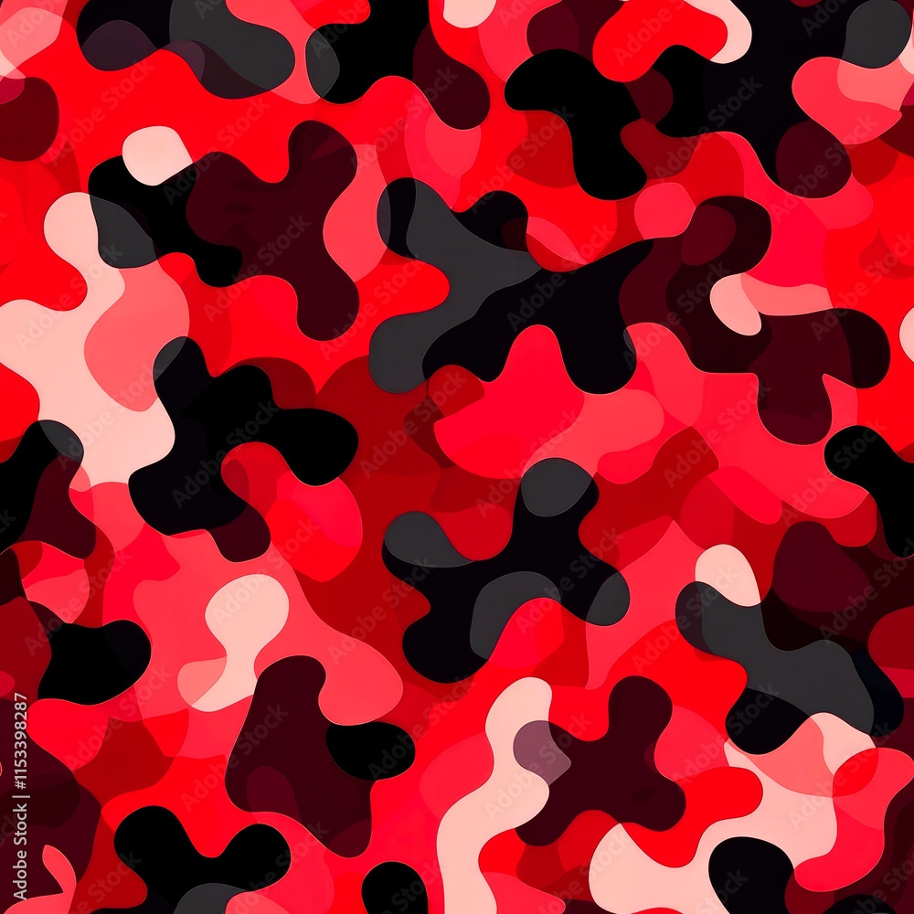 Abstract red and black camouflage pattern. Abstract red and black camouflage pattern.