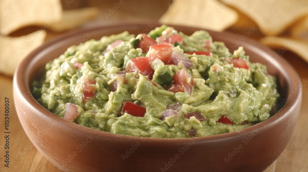 Delicious Homemade Guacamole With Tomatoes And Onions Delicious Homemade Guacamole With Tomatoes And Onions