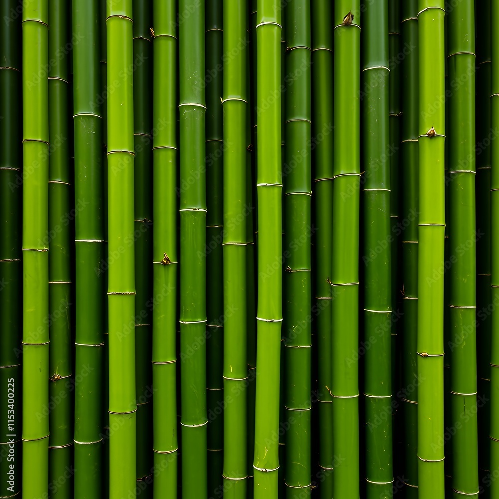 High-resolution photo of dense green bamboo stalks. Smooth textures and vibrant shades create a lush, symmetrical, and organic composition. High-resolution photo of dense green bamboo stalks. Smooth textures and vibrant shades create a lush, symmetrical, and organic composition.