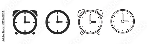 Clock icon set. Time icon vector. watch time icon symbol. Hours dial vector ilustration
