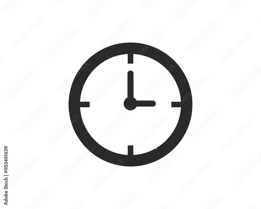 Clock icon. Time icon vector. watch time icon symbol. Hours dial vector ilustration Clock icon. Time icon vector. watch time icon symbol. Hours dial vector ilustration