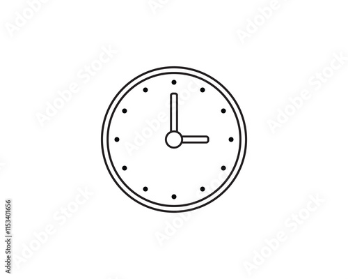 Clock icon. Time icon vector. watch time icon symbol. Hours dial vector ilustration