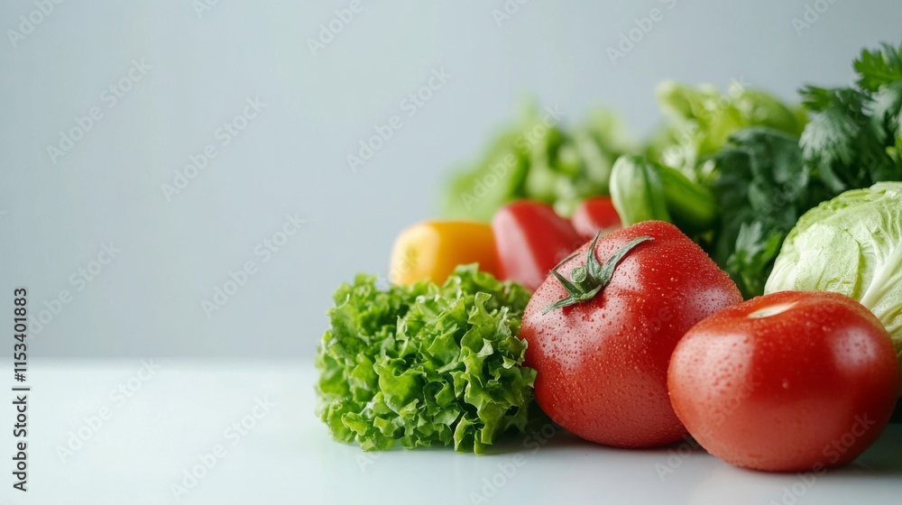 Fresh Vegetables Assortment Displaying Healthful Eating Fresh Vegetables Assortment Displaying Healthful Eating