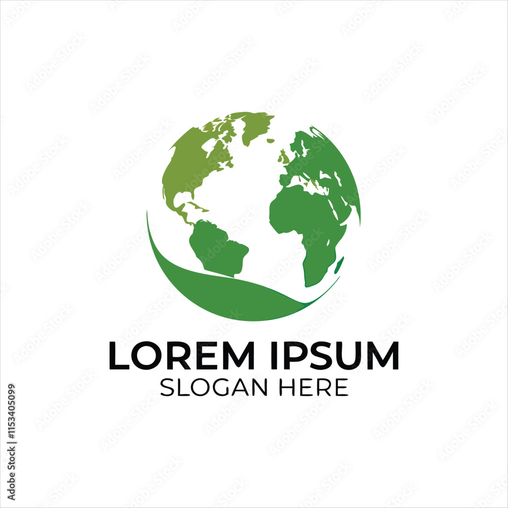 Global Earth Logo Design - Modern and Eco Friendly Vector Logo for Environmental, Travel, and International Businesses Global Earth Logo Design - Modern and Eco Friendly Vector Logo for Environmental, Travel, and International Businesses