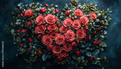 Wallpaper Mural happy valentines day a heart shaped flower arrangement

 Torontodigital.ca